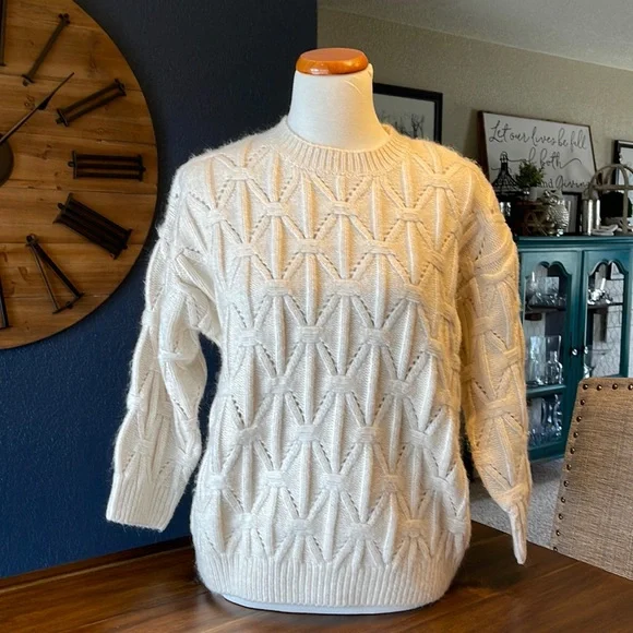 Loved Adored Sweaters Loved Adored Cream Sweater Poshmark - Main Image